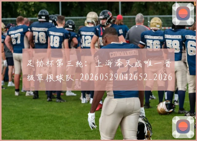 足协杯第三轮：上海泽天成唯一晋级草根球队_20260529042652_20260609190925